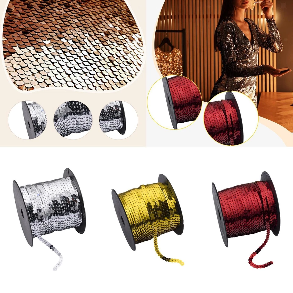 Sequins String Easy Use 98 Yard Length Home Party Decor Accessory - Image 2 of 2