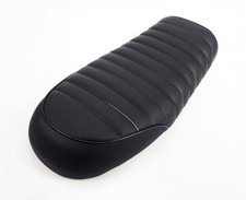 Caferacer Sitzbank schwarz, Tracker Scrambler Motorrad Kunstleder universal