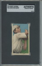 1910 Sweet Caporal T206 HOME RUN BAKER 350 Subjects SGC Authentic HOF