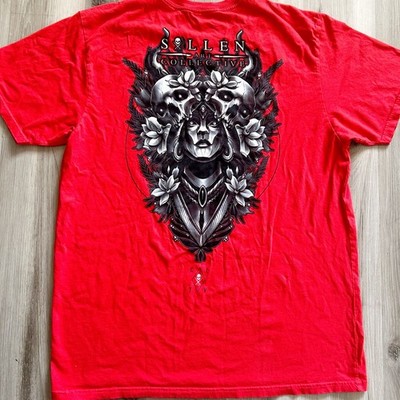 Sullen Art Collective Clothing - Dryad Tattoo Skull Priestess Men s Shirt Sz 2XL
