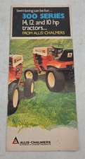 Vintage Allis Chalmers 300 Series Lawn Tractors Sales Brochure 14 12 10hp