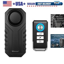 113dB Bike Alarm Wireless Vibration Motion Sensor Waterproof Motorcycle Alarm...
