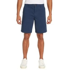 NWT Gap Men's 34 Blue Flat Front Chino Shorts Cotton Blend Casual Summer Wear