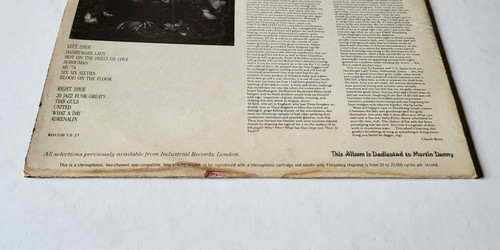 THROBBING GRISTLE Greatest Hits, Vinyl 1981 Rough US 23 1st Pressing, Ex Cond - Picture 4 of 6