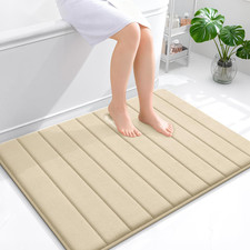 Olanly Memory Foam Bath Mat 40X32 Super Soft Absorbent Bathroom Rugs Quick Dry