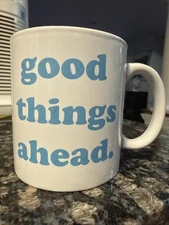 Motivational Coffee Mug Tea Cup Gift For Boy / Girl Friend   “Good Things Ahead”