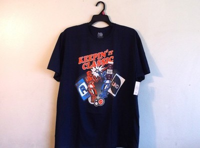 Mattel Rock Em Sock Em Tee Men Sz 2XL (44-46) NWT Blue Graphic Print T Shirt