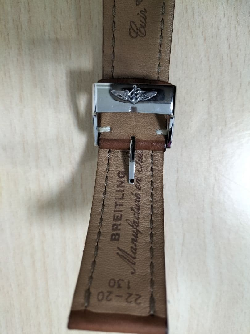 Breitling Brown Calf Leather Watch Strap 22mm / 20mm Unused image 6