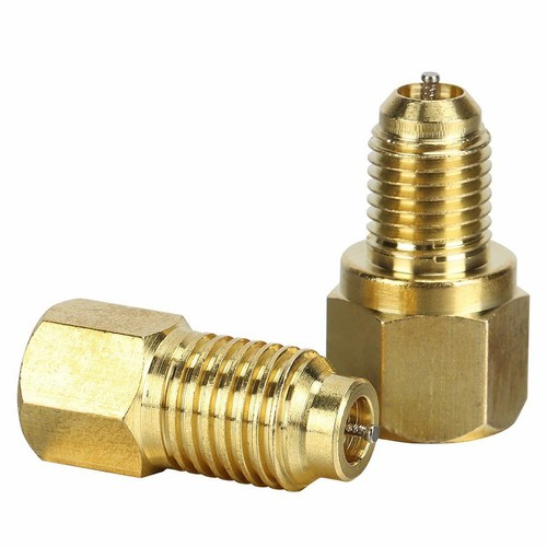 2pcs Adapter Connectors Valve Kits 1/2 Acme Male 1/4 Female Flare Brass - Picture 23 of 23