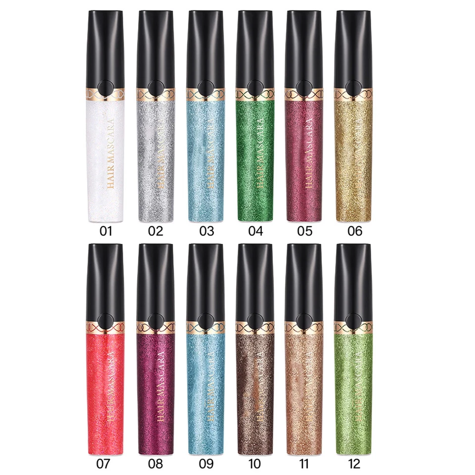 1Pc Women Shimmer Hair Mascara Halloween Cosplay Face Body And Hair Glitter - Image 3 of 4
