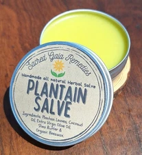 Plantain Salve, Double Extracted, Bug Bites, Itchy Skin, Rashes, Organic 