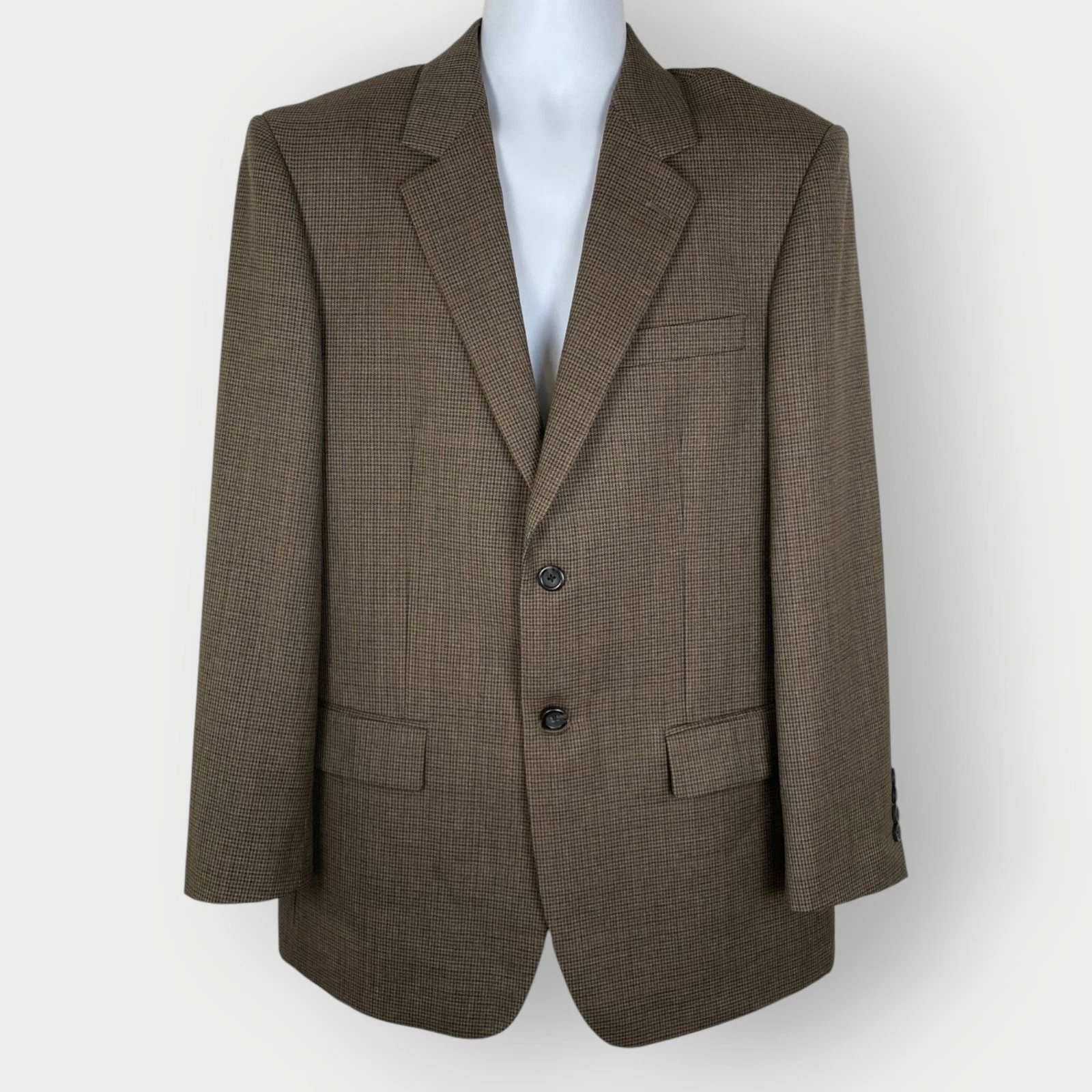 Pronto Uomo Mens Blazer | 40R | Houndstooth | Old Money Countryside Academia