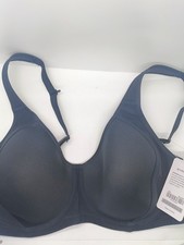 SYROKAN Black Sports Bra 38DD Full Support Impact Multi Racerback A262