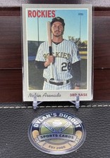 2019 Topps Heritage 1970 Cloth Stickers Nolan Arenado #15 of 15