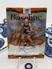 2025-26 Topps Finest Nique Clifford Baseline RC Auto Orange Refractor /25 Kings