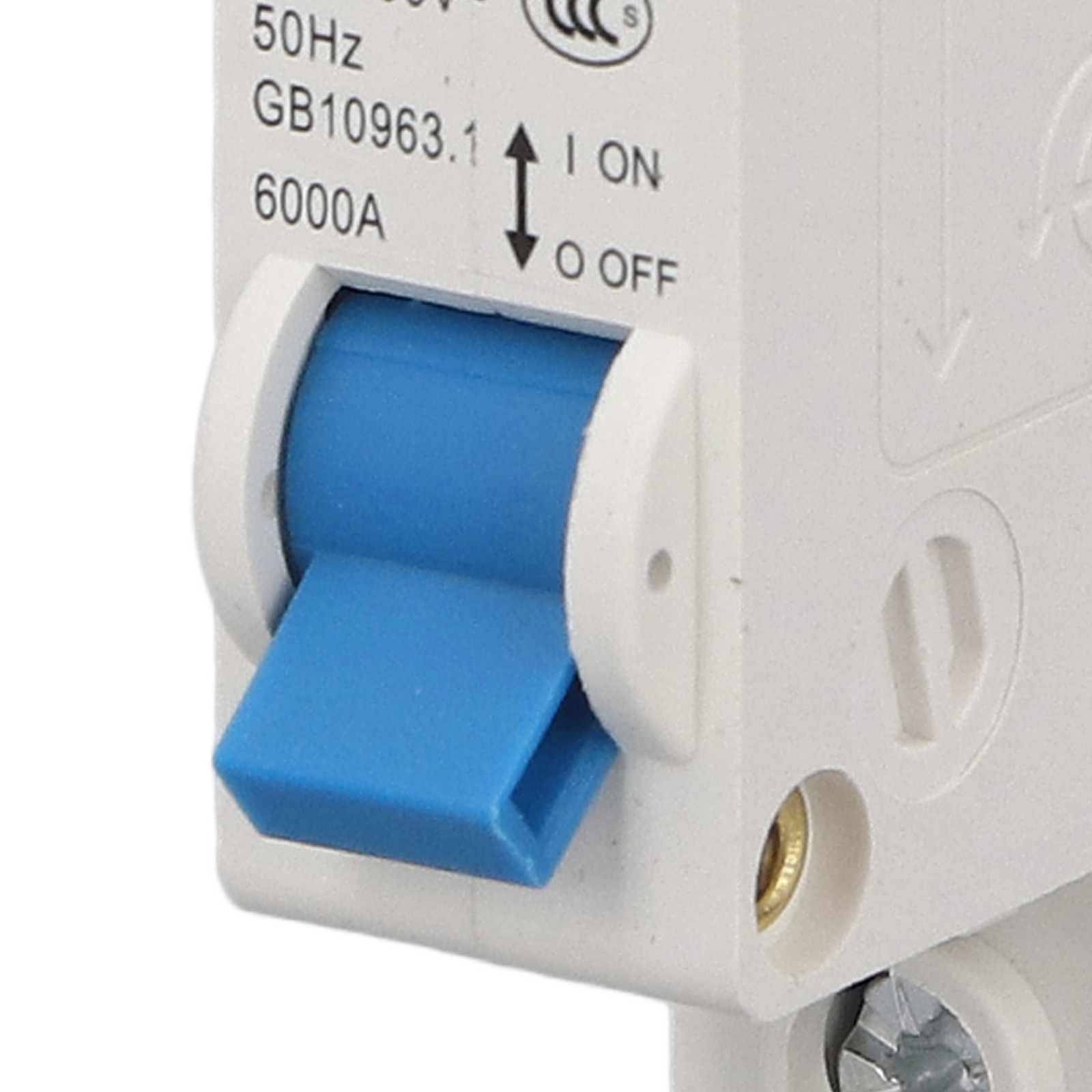 Circuit Breaker Mini 1P MCB DIN Rail Mount 6000A Breaking Capacity 230V 400V 6A