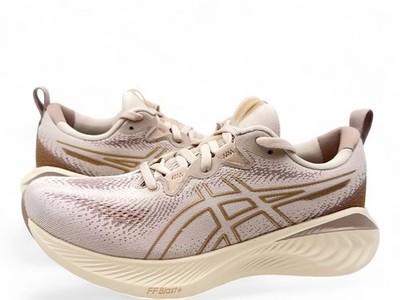 Asics Gel Cumulus 25 Laufschuhe, Damen Sneaker UK Größe 4,5, Beige, Neu