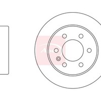 Apec Mercedes Sprinter 35-T 2018 Bremsscheibe Hinten Einzel DSK3441