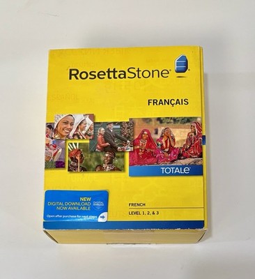 Rosetta Stone French Francais Language Learning Set Level 1-2-3- Version 4 Used