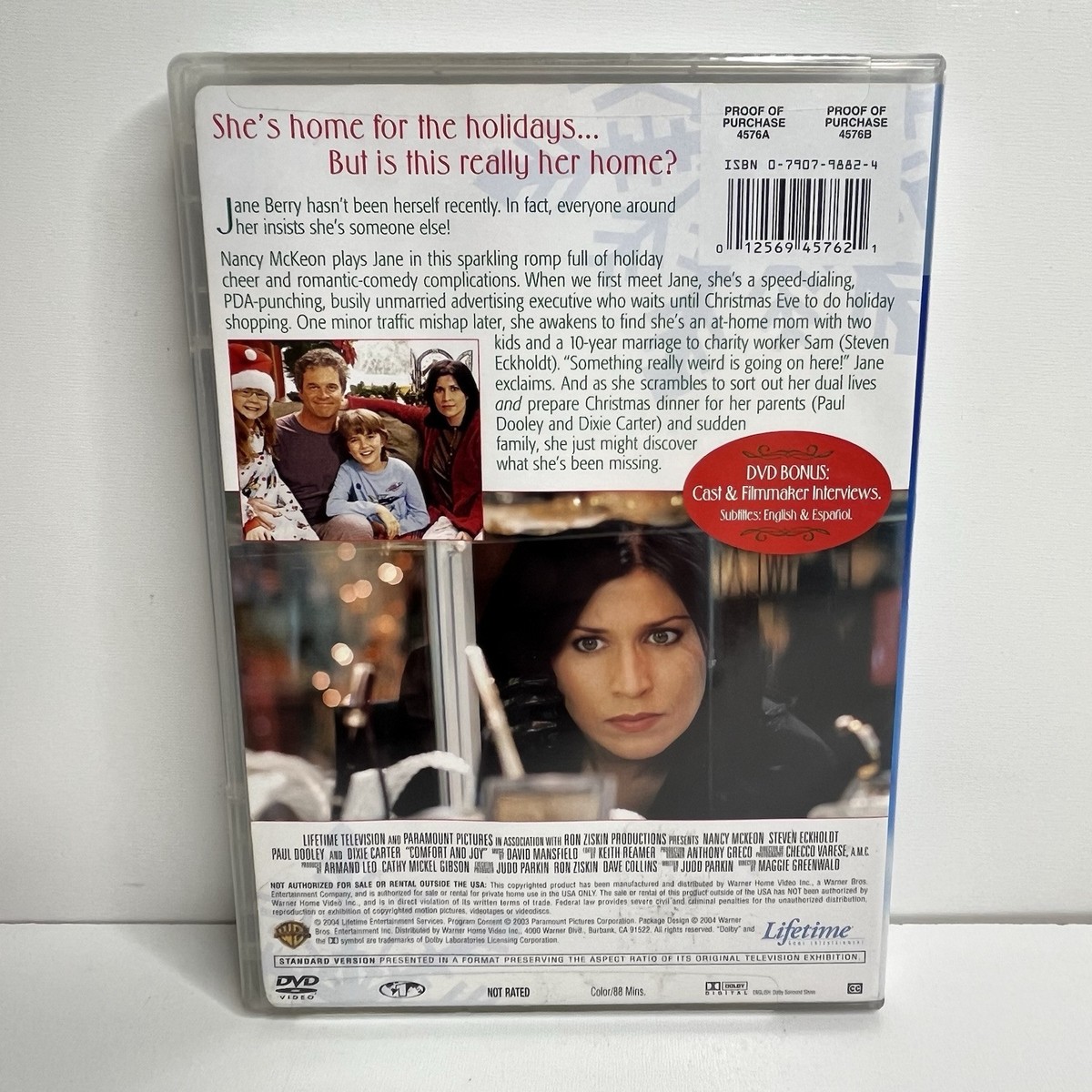 Comfort and Joy DVD Nancy McKeon Paul Dooley Christmas Lifetime Movie OOP