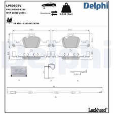 Satz Bremsbeläge Bremsklötze vorne für BMW 4-er Gran G26 I4 X3 G01 | 24268172