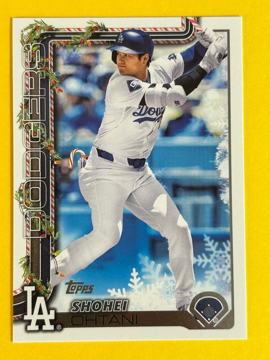 Shohei Ohtani 2025 Topps Holiday (SP) Candy Cane Image #H200 LA