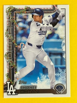 Shohei Ohtani 2025 Topps Holiday (SP) Candy Cane Image #H200 LA