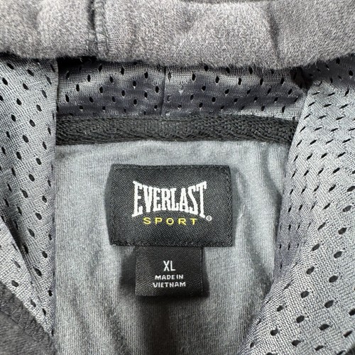 Vintage Everlast Hoodie Mens XL Black Sweatshirt Sport Boxing Club Fight Sweater - Picture 6 of 13