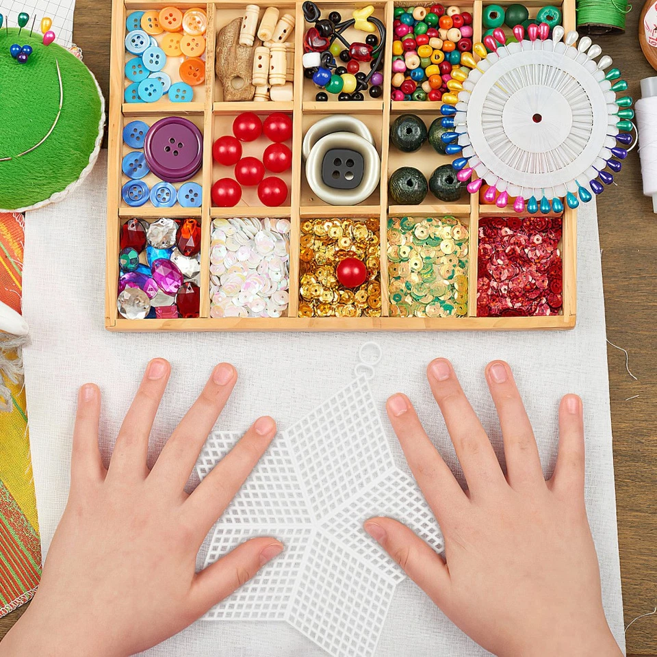 10 Pcs Netting Material for Crafts Plastic Mesh Shapes Yarn Star - Image 3 of 4