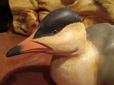 VTG. James Haddon  Artic Tern Decoy / Decorative Bird w/Repaired Right Wing Tip