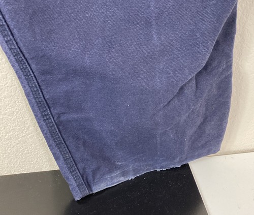 Carhartt Pants Mens 42x32 Navy Blue Blended Twill Workwear Chino Work - Picture 5 of 11