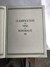 Vieux Papiers 1929 Vins De Bordeaux Classification Et L Art De recevoir