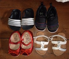 Assortment Of Size 2 Toddler Girls Shoes.