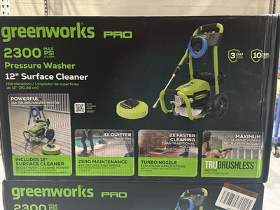 #ad Greenworks Pro 2300 PSI 1.2 GPM Cold Water Electric Pressure Washer Gpw2301sc 1 $225.00