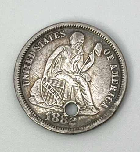 1882-P Seated Liberty Dime — photo from another recent sale