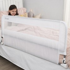 Hideaway 54-Inch Extra Long Bed Rail Guard, with Reinforced Anchor Safety System