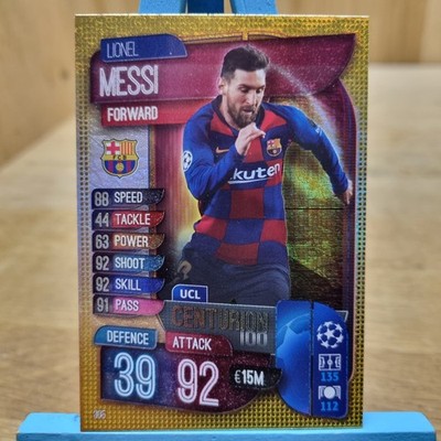 Topps Match Attax 2019-20 UEFA Champions League Lionel Messi Centurion