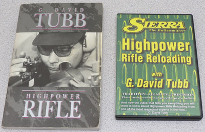 Lot of 2 Highpower Rifle Reloading by G David Tubb (DVD and paperback book)
