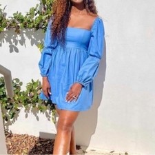 NWT 💙Reformation Michaela Dress Dusk USSIze2