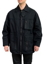Scuderia Ferrari Men's Navy Blue Bomber Cotton Full Zip Jacket US XL IT 54