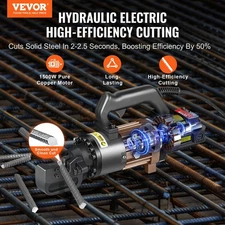 New Electric Hydraulic Rebar Cutter, 1500W Portable Rebar Cutter, Cutting up to