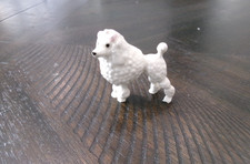 Older Hagen Renaker White Poodle w/ Bow