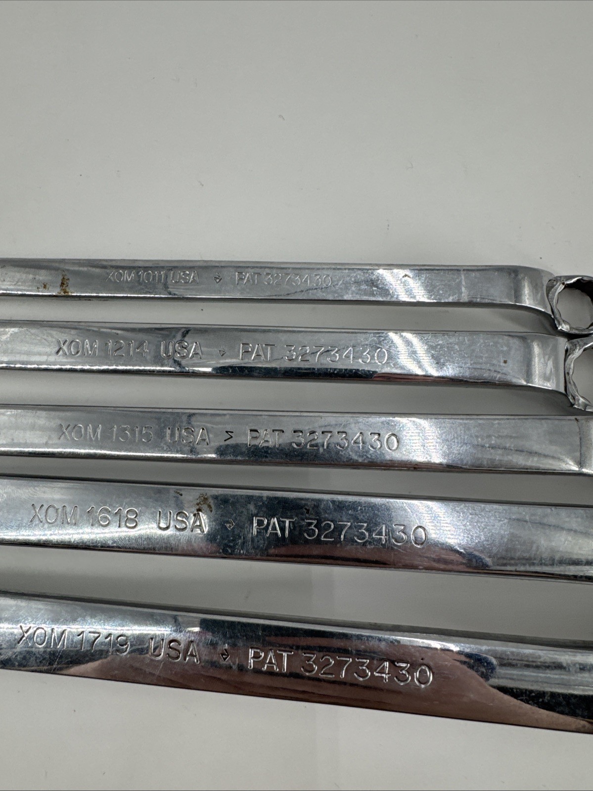 SNAP ON TOOLS USA XOM605 5PC 12 Point Metric 10-19mm Deep Offset Box Wrench Set