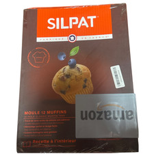 Silpat Silicone Muffin Pan 12-Cup Flexible Nonstick Baking Mold Made France