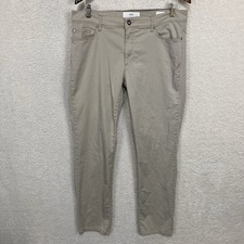 Brax Cadiz Straight Leg Pants Men’s 34x30 Beige  Ultralight Casual