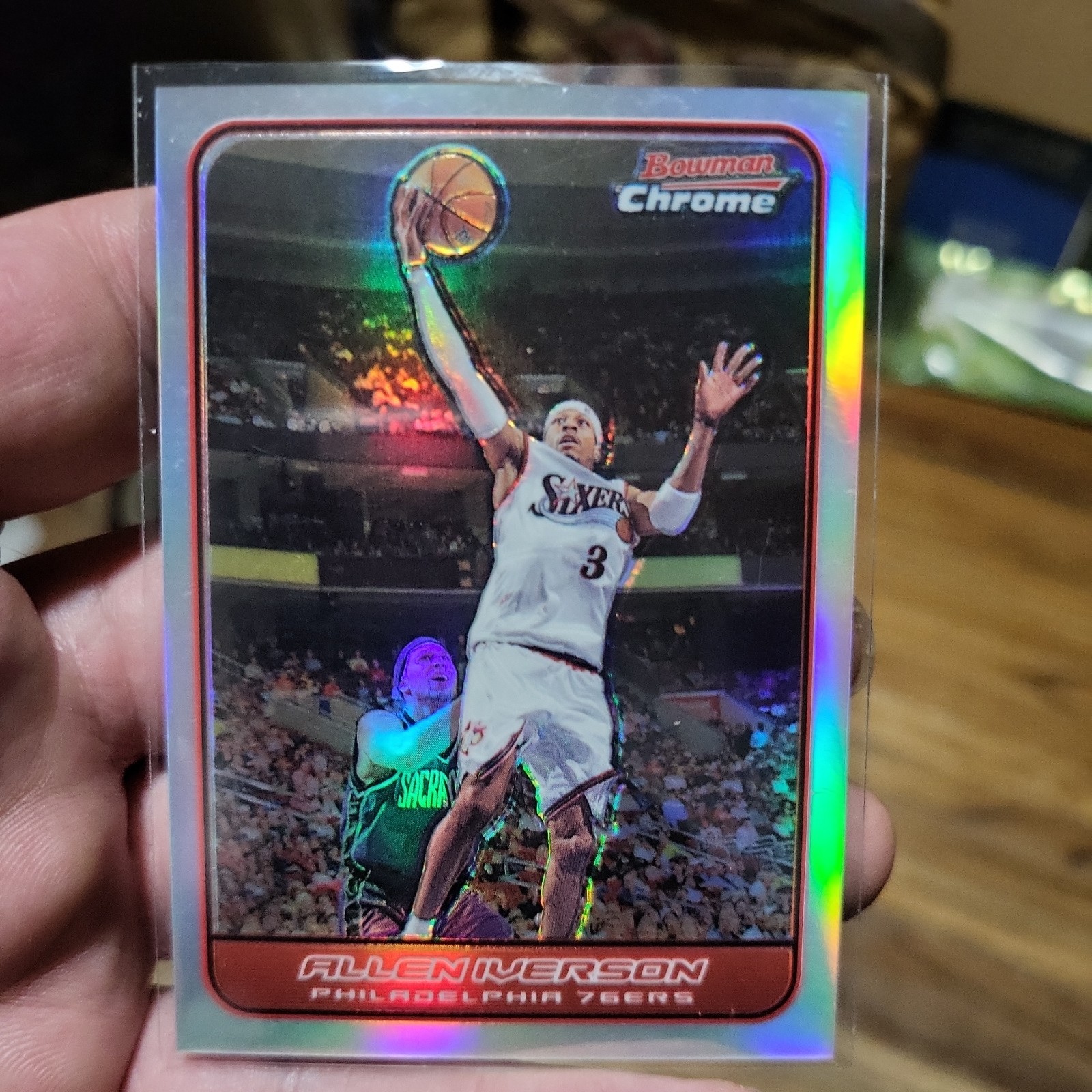 2006-07 BOWMAN CHROME REFRACTOR #29 - ALLEN IVERSON #ED 123/249