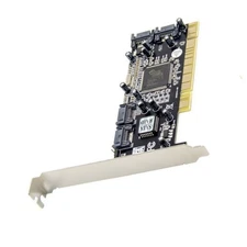 New 4 Port SATA PCI Expansion Card PCI To SATA Adapter Card RAID 1