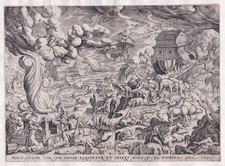 G. De Jode - Bible Arche De Noé Animaux Gravure En Cuivre 1580