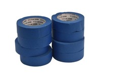 Lot Of 8 Blue Paper Masking Tape Rolls Painter's Adhesive Tape Made USA 2"
