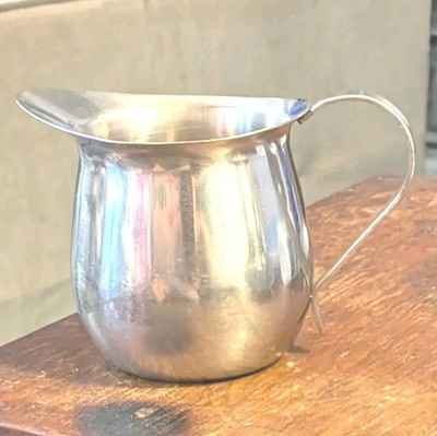 Vintage ADCRAFT Stainless Steel Mini Pitcher Creamer Dinerware